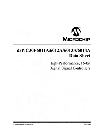 DataSheet dsPIC30F6014A pdf